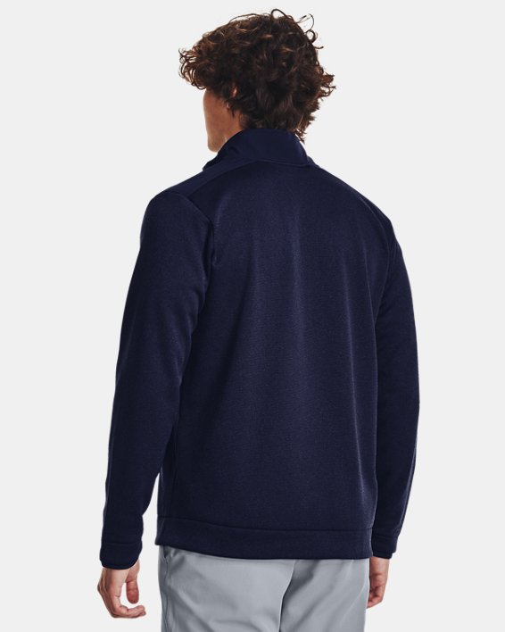 Herenshirt UA Storm SweaterFleece met korte rits, Blue, pdpMainDesktop image number 1
